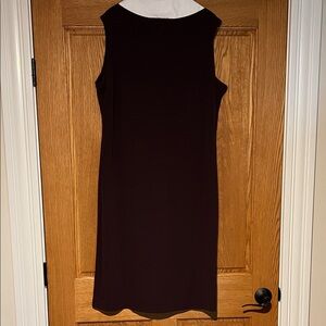 Elegant Espresso Brown Sleeveless Dress
